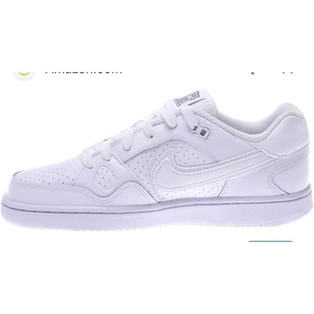 Nike Son of Force‎ Low GS White White Sneakers 615153-109 Mens 7Y Womens 8.5
